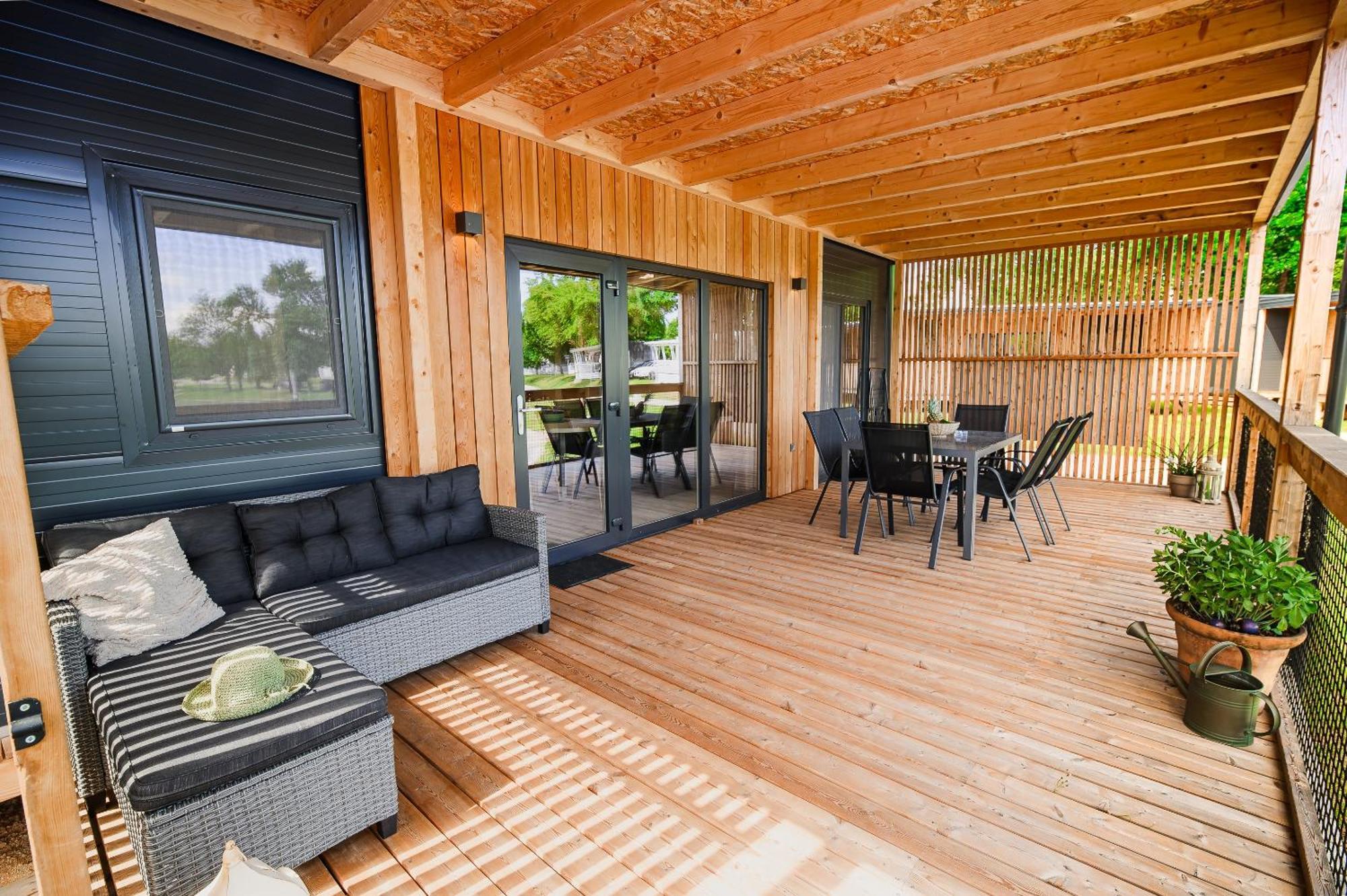 Premium Mobile Homes With Thermal Riviera Tickets Catez ob Savi Bagian luar foto